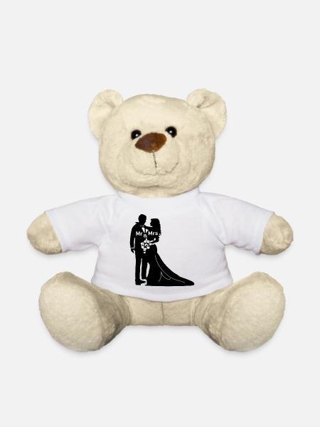 Hochzeit heiraten Braut Brautpaar Heirat Wedding - Teddy - Weiß