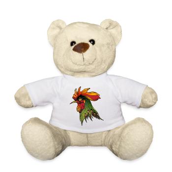 Rooster - Teddy Bear - white - Front