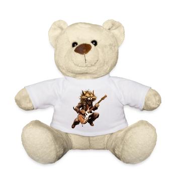 Animaux Domestiques, Mignon, Chat, Animal, Chat, Drôle De Musique, Guitare - Nounours - blanc - Devant