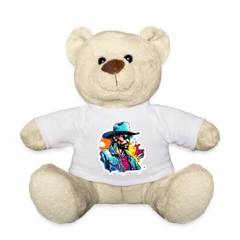 Cowboy / Wilde Westen / Wüste / Lasso / Rodeo - Teddy - Weiß - Vorne