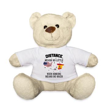 distance means so little when someone means much - Nounours - blanc - Devant