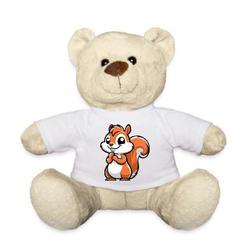 Petit écureuil effronté - Nounours - blanc - Devant