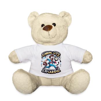Running late is my cardio - Teddy Bear - white - Front