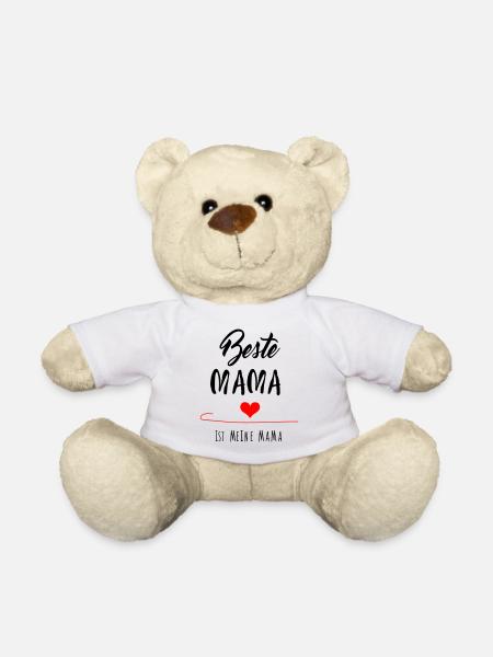 beste Mama, Muttertag - Teddy - Weiß