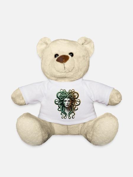 Méduse / Mythologie grecque / Tête de serpent - Nounours - blanc
