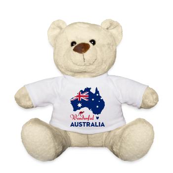 Wunderbares Australien - Teddy - Weiß - Vorne