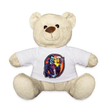 Vampir / Dracula / Blutsauger / Halloween / Mythos - Teddy - Weiß - Vorne