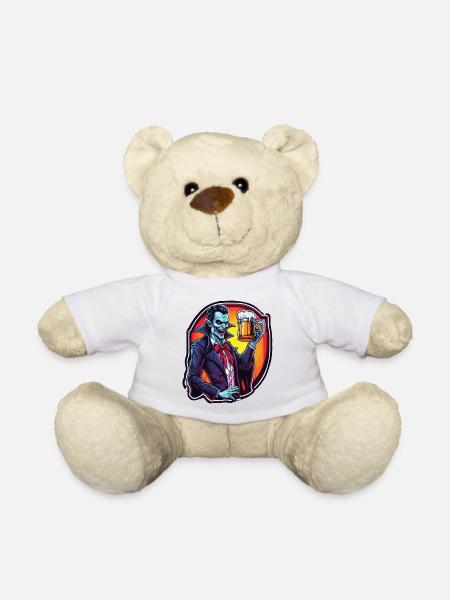 Vampir / Dracula / Blutsauger / Halloween / Mythos - Teddy - Weiß