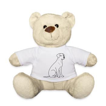 Darling Dog Doodles - Teddy Bear - white - Front