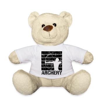Archery - Teddy Bear - white - Front