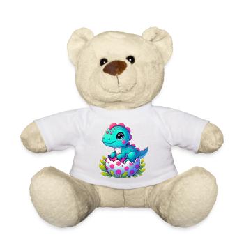 Dinosaur - Teddy Bear - white - Front