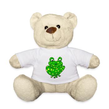 Fröhlicher Frosch - Teddy - Weiß - Vorne