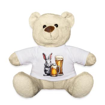 Lapin de Pâques / Pâques / Oeufs / Vacances / Pâques - Nounours - blanc - Devant