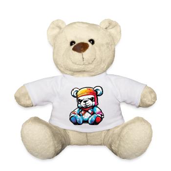 Ours en peluche / Peluche / Animal en peluche / Idée cadeau - Nounours - blanc - Devant