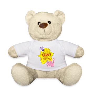 J’adore le printemps - Nounours - blanc - Devant