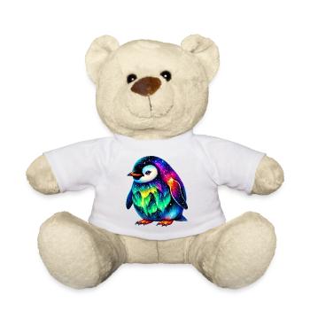 Manchot aurore boréale - Nounours - blanc - Devant