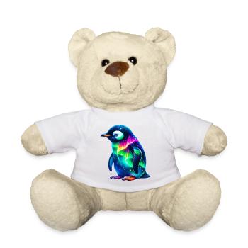 Manchot aurore boréale - Nounours - blanc - Devant