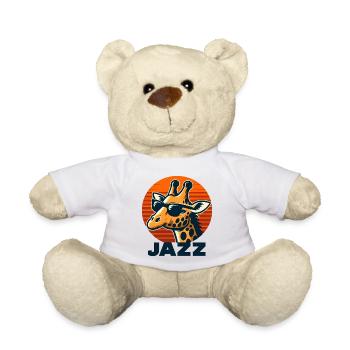 Jazz Giraffe - Teddy Bear - white - Front