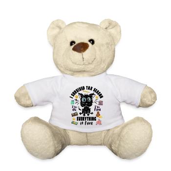 I Survived Tax Season - Teddy Bear - white - Front