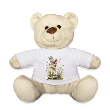 Fantaisie Fée Magie Conte de Fées Fille Nature Été - Nounours - blanc - Devant