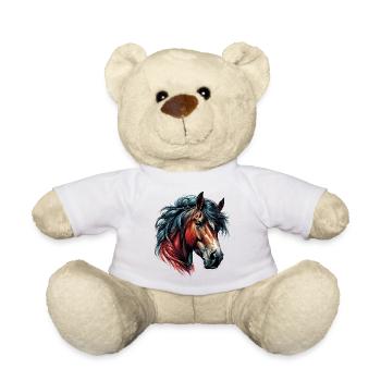 Horse - Teddy Bear - white - Front