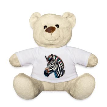 Zebra - Teddy - Weiß - Vorne
