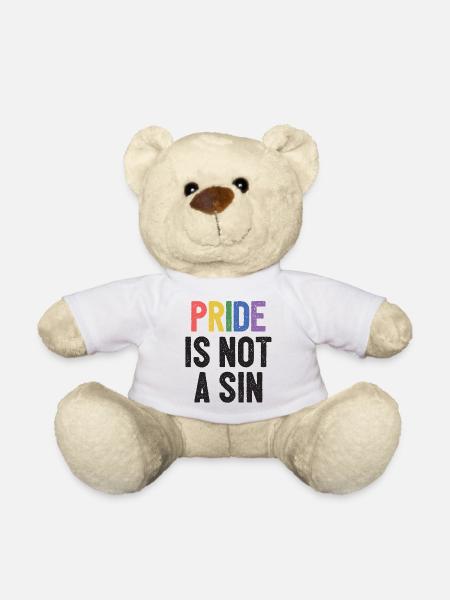 LGBTQ Pride Month - Pride ist keine Sünde - Teddy - Weiß