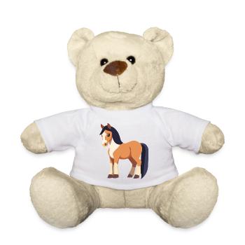 Cute Horse - Teddy Bear - white - Front