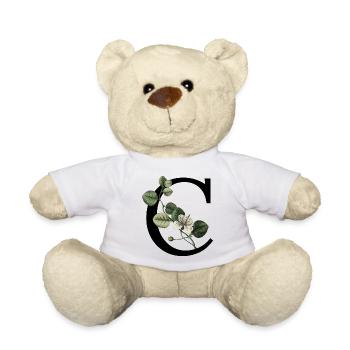 lettre c botanique vert - Nounours - blanc - Devant