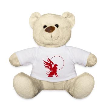 Griffon Rouge en Cercle - Nounours - blanc - Devant