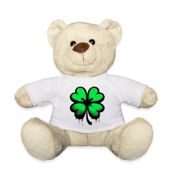 Four-leaf clover - Teddy Bear - white - Front