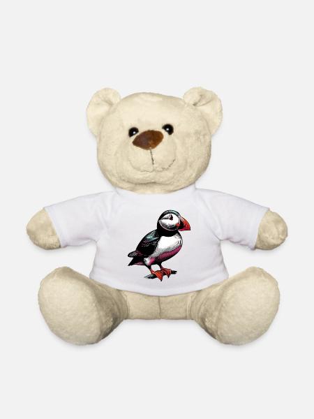 Macareux - Nounours - blanc