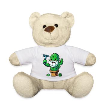 Cactus rasiert sich den Bart - Teddy - Weiß - Vorne