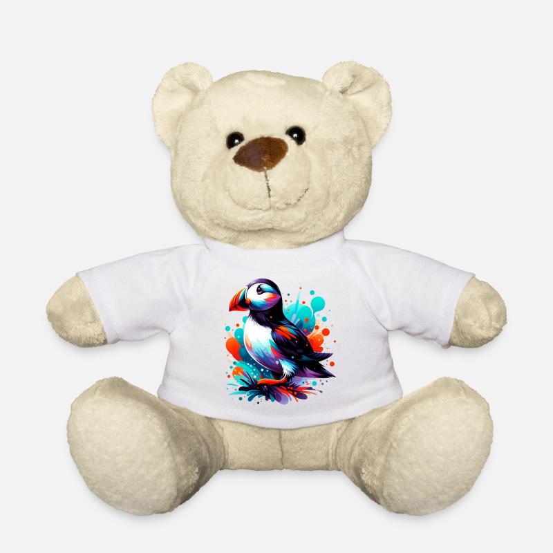 Papageitaucher - Teddy - Weiß