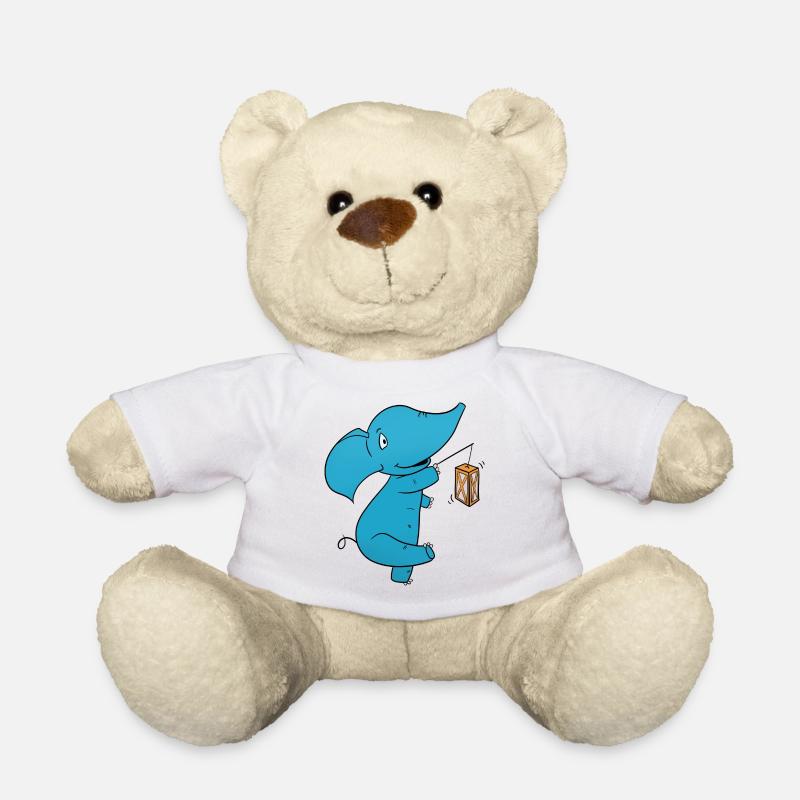 Elephant Lantern - Teddy Bear - white