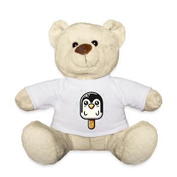 niedliches Pinguin-Eis-Motiv für den Sommer - Teddy - Weiß - Vorne