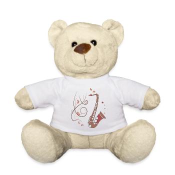 Saxophone Instrument de musique - Nounours - blanc - Devant