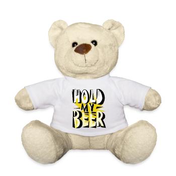 hold my beer - - Teddy - Weiß - Vorne