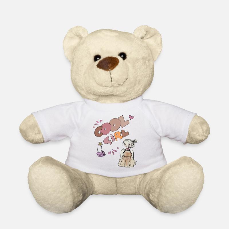 Cool Girl, Mädchen - Teddy - Weiß