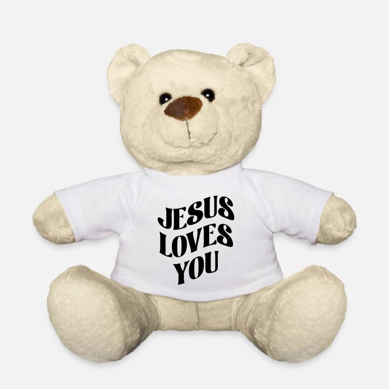 Jesus liebt Dich - Teddy - Weiß