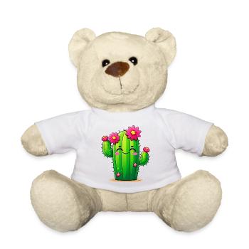 Cactus - Teddy Bear - white - Front