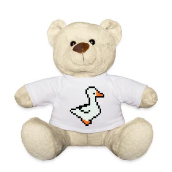 Canard Pixel - Nounours - blanc - Devant