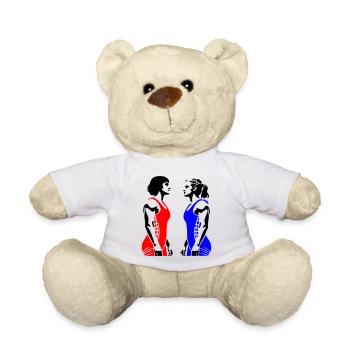 Lutte féminine - Nounours - blanc - Devant
