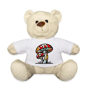Fungo Funghi Mushroom Mushrooms - Teddy Bear - white - Front