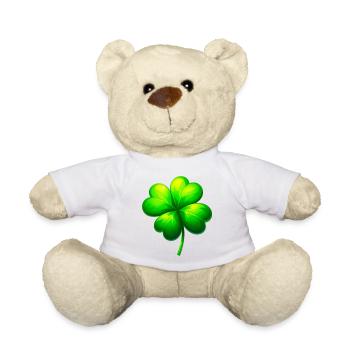 Four-leaf clover - Teddy Bear - white - Front