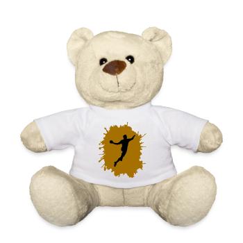 Éclaboussures de handball - Nounours - blanc - Devant