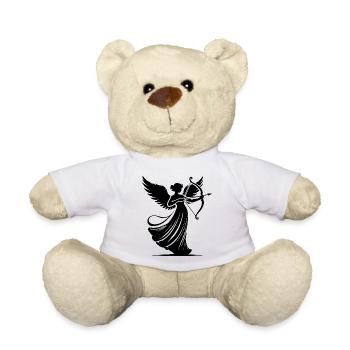 klassischer Engel,der Liebespfeile verschießt - Teddy - Weiß - Vorne