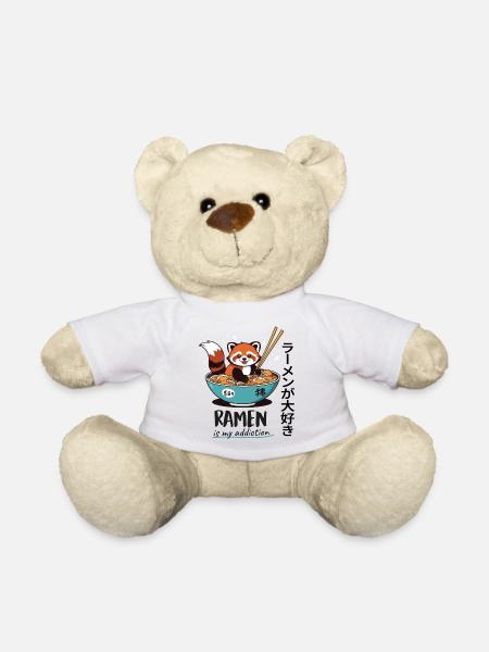 Süßer Roter Panda in Ramen-Schüssel - Teddy - Weiß