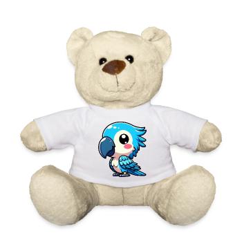Perroquet - Nounours - blanc - Devant