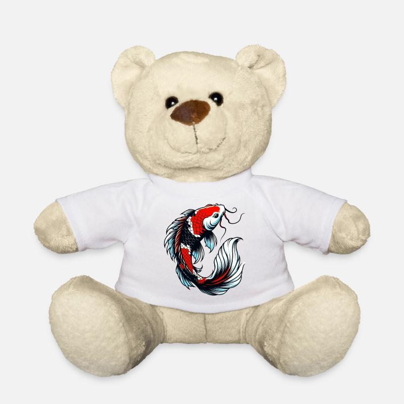 Koi-Karpfen - Teddy - Weiß